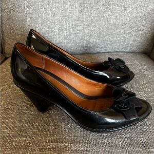 Geox Respira size 38 women’s peep toe heels.